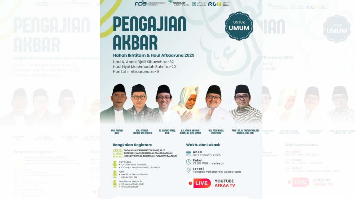 Haul Ke-32 Kiai Abdul Djalil Sibaweh, Ada Bakti Sosial hingga Pengajian Akbar