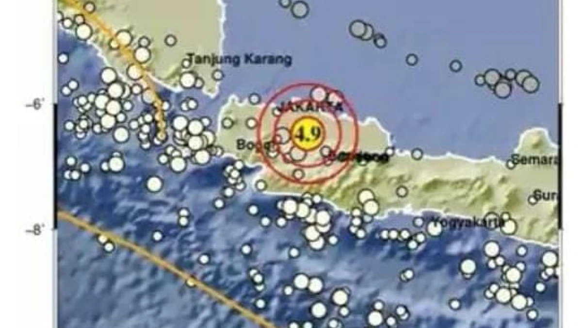 Gempa 4,9 M di Bekasi, Getaran Terasa hingga Jakarta, Depok, dan Bogor