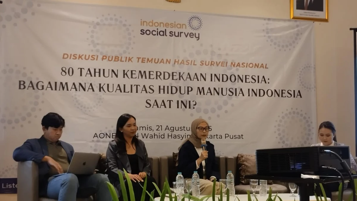 Penelitian: Kualitas Hidup Masyarakat Indonesia Cukup Baik, Sektor Ekonomi Masih jadi Masalah Utama