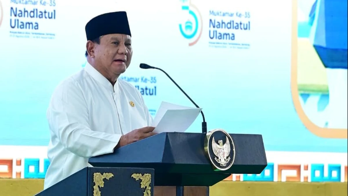 Prabowo Tegaskan Tak Cawe-cawe di Muktamar Ke-35 NU: Saya Tidak Mengatur Ini Semua