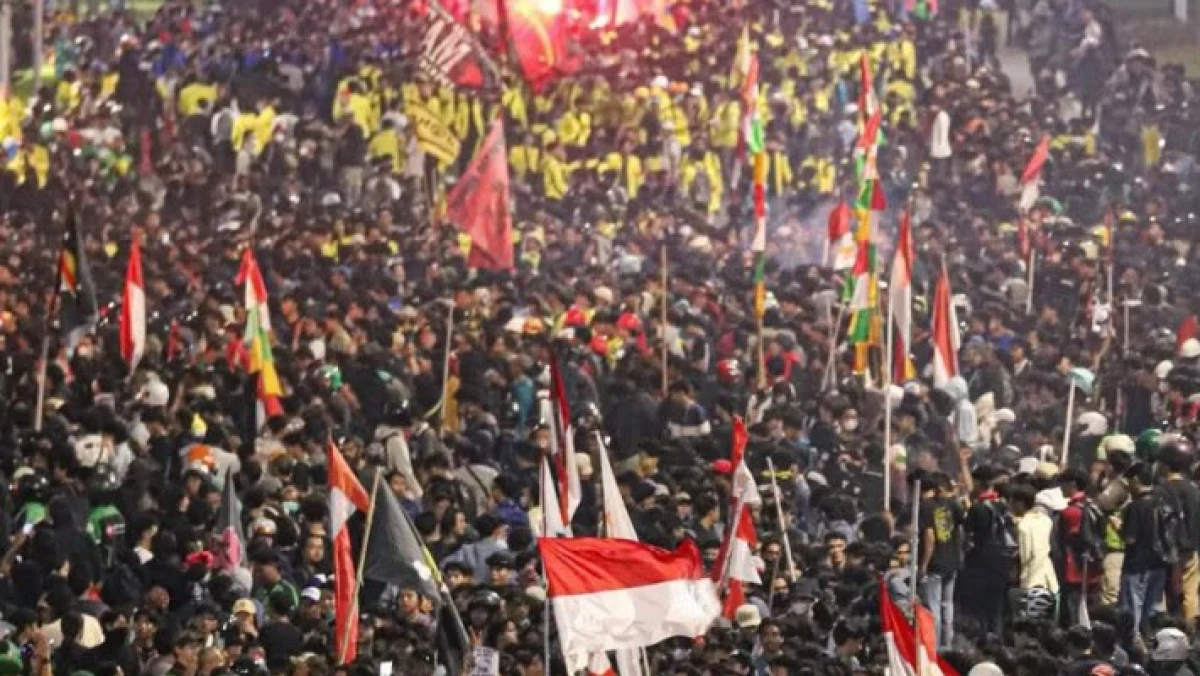 Aksi Menuju Indonesia Bangkrut di Bundaran HI, Alarm Keras Kondisi Ekonomi dan Kebijakan Prabowo-Gibran