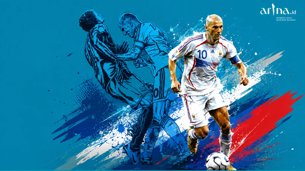 Tanduk Zidane yang Membelah Cerita di Prancis