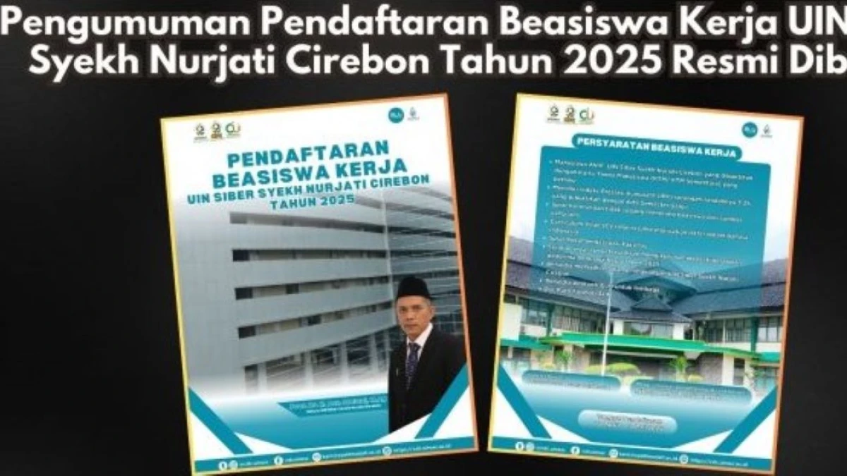 UIN Siber Syekh Nurjati Cirebon Buka Beasiswa Kerja 2025 bagi Mahasiswa S1