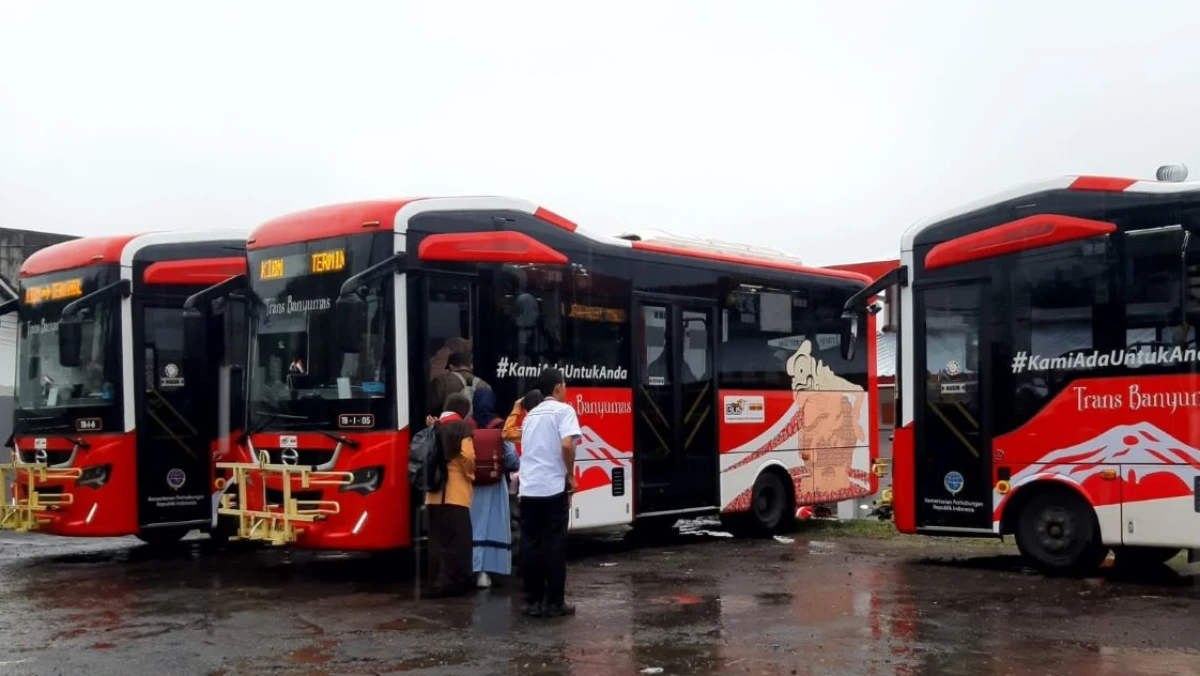 Bus Trans Banyumas Kembali Layani Masyarakat