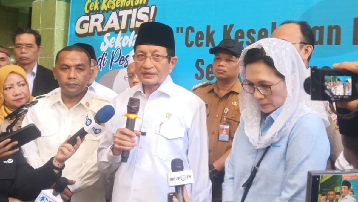 Cek Kesehatan Gratis di Pesantren Dimulai, Menag Minta Perluas ke Wilayah Pinggiran