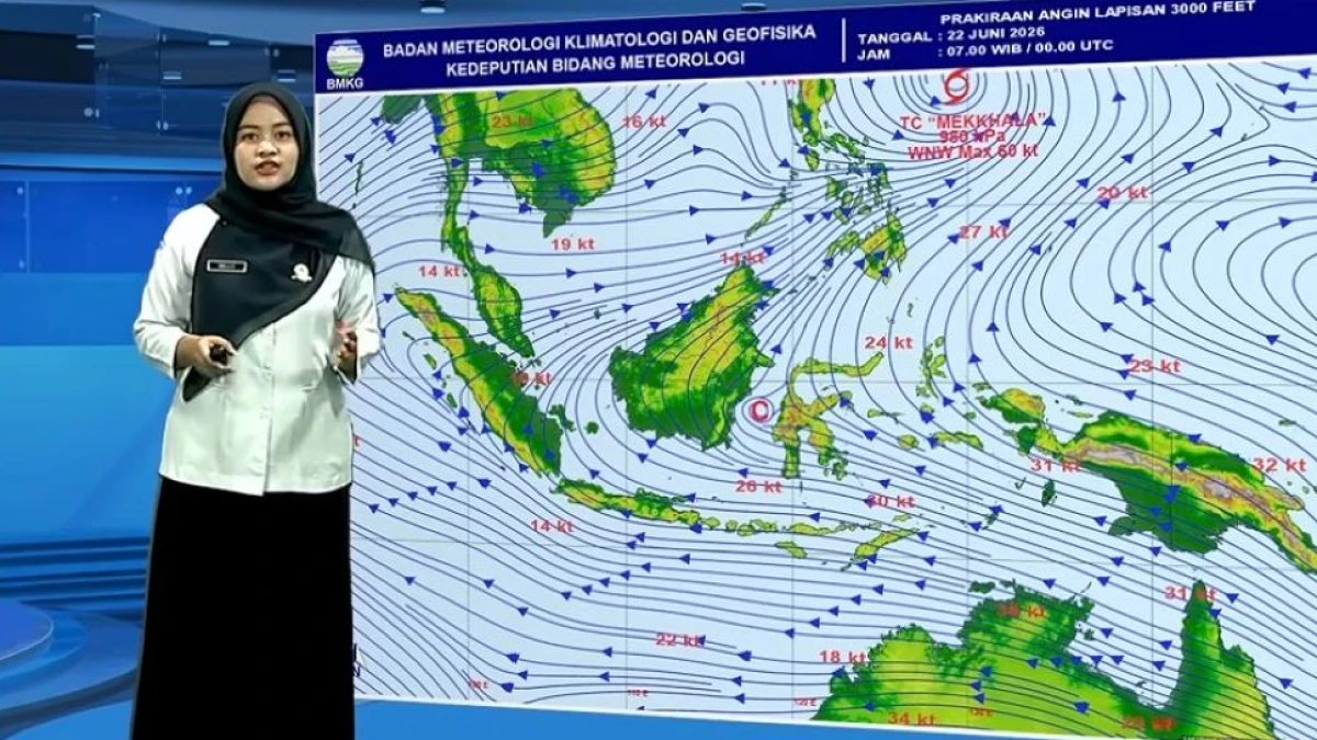 Tanjung Pinang dan Bandar Lampung Berpotensi Diguyur Hujan Petir Senin 22 Juni 2026