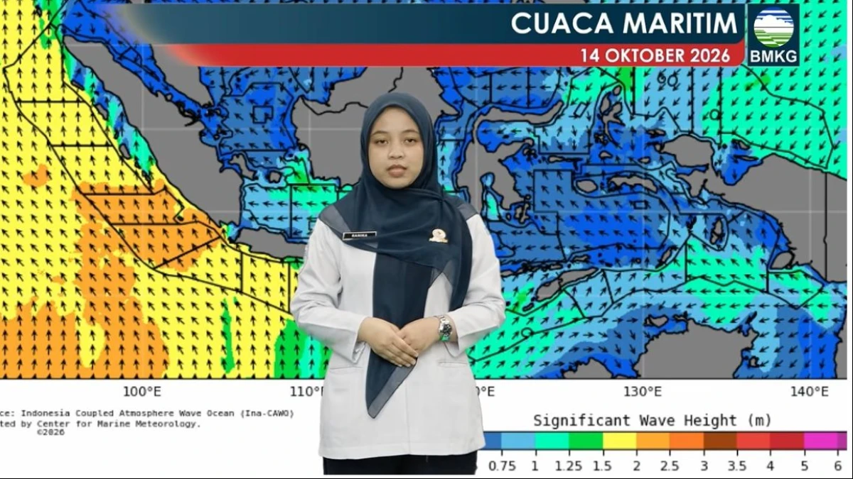 Masih Ada Potensi Gelombang 4 Meter dan Banjir Rob di Sejumlah Wilayah Rabu 14 Oktober 2026