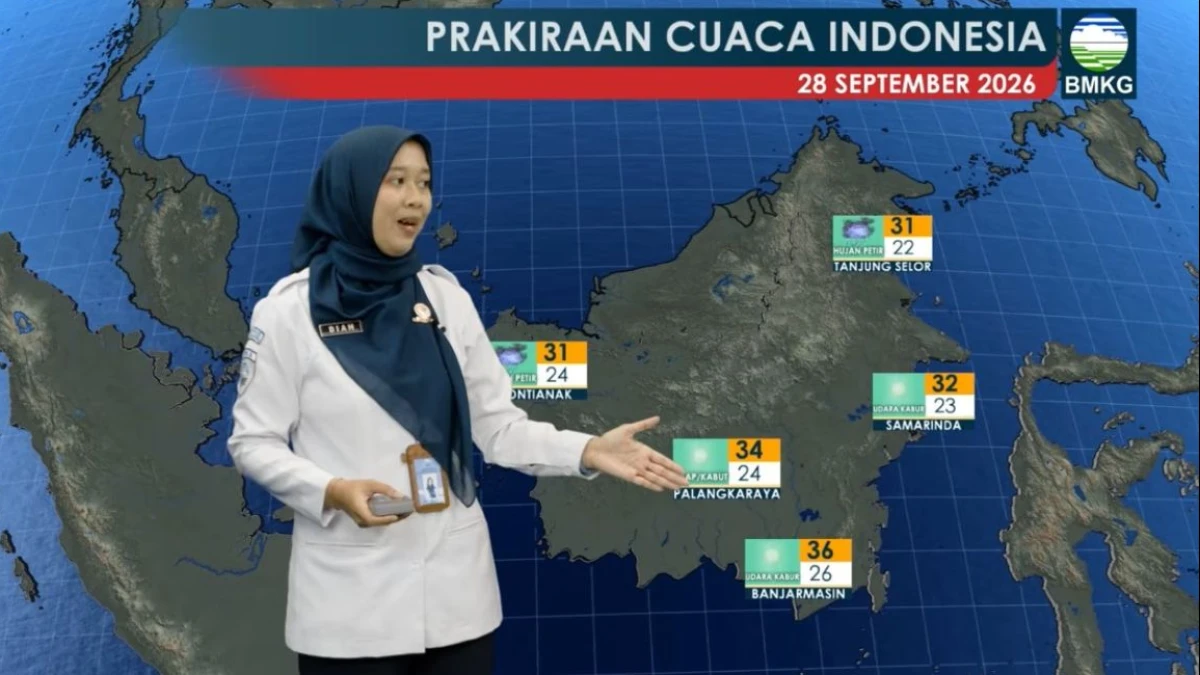 Hujan Petir dan Gelombang Tinggi Berpotensi Terjadi di Sejumlah Wilayah Indonesia Senin 28 September 2026