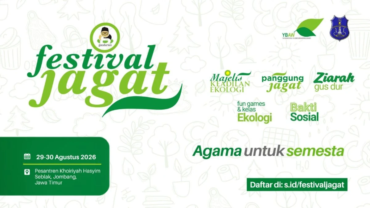 Jaringan Gusdurian Agendakan Festival Jagat 2026  di Jombang, Angkat Isu Agama dan Keadilan Ekologi