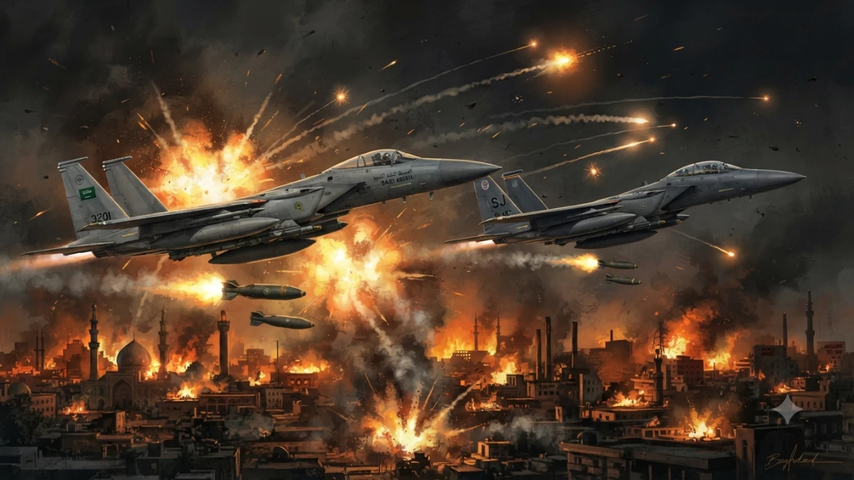 Duhh..! Arab Saudi Benar-benar Diseret Amerika Ikut Bombardir Irak