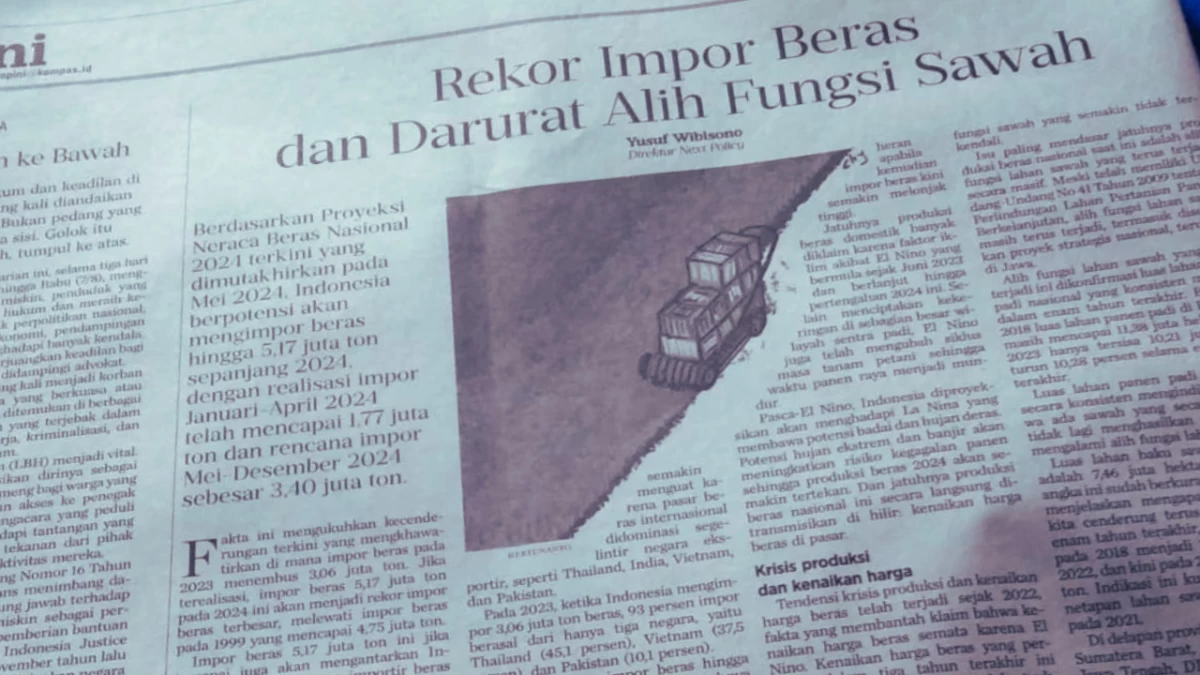 Indonesia: Beras dan Cerita-cerita Sengsara