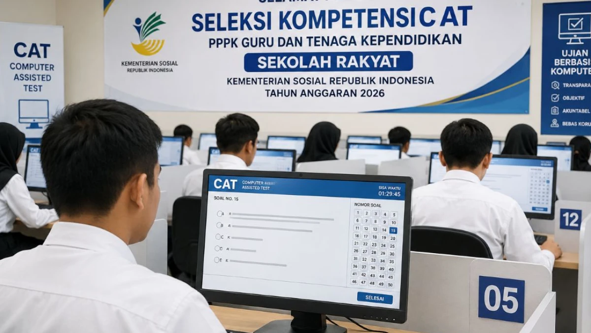 Jadwal Ujian CAT PPPK Sekolah Rakyat Kemensos Mulai 17 Juli 2026, Berikut yang Perlu Dipersiapkan Peserta