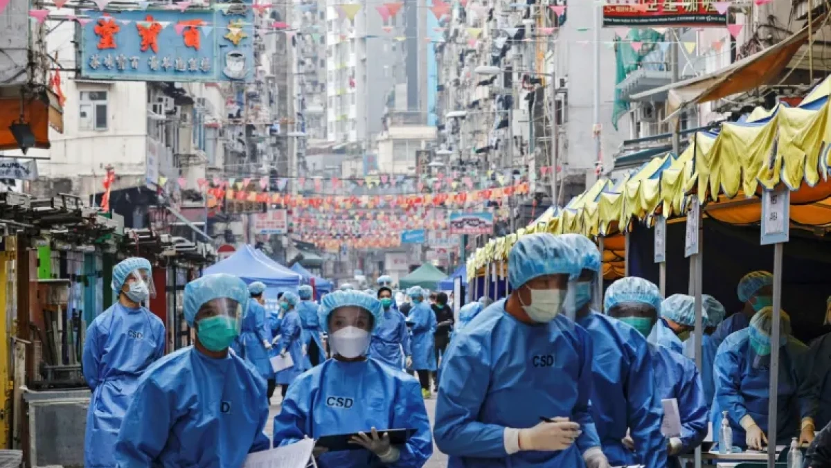 Jumlah Kasus Covid-19 Kembali Melonjak di Hong Kong
