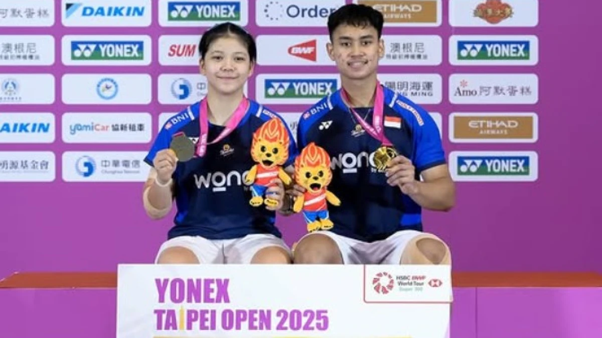 Indonesia Bawa Pulang 1 Gelar Juara dari Bulu Tangkis Taipei Open 2025