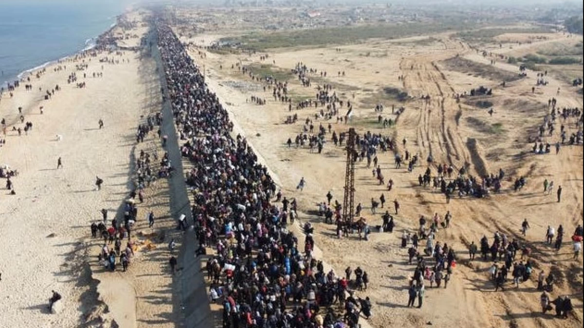 Ratusan Ribu Pengungsi Palestina Kembali ke Gaza Utara usai Gencatan Senjata