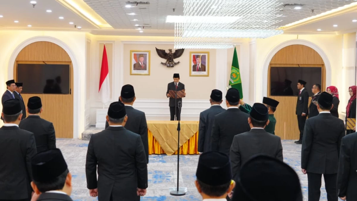 Menag Lantik Rektor UIN Jambi, IAIN Ambon dan Kukuhkan Pejabat Eselon II