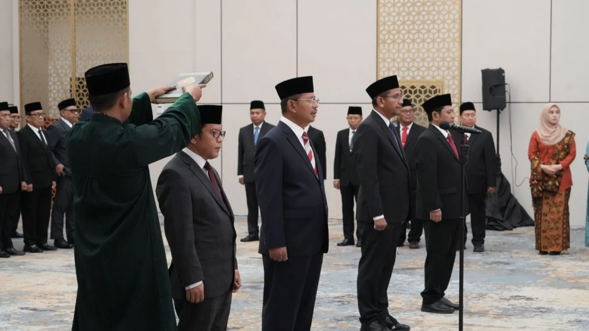 Menag Nasaruddin Lantik Pejabat Eselon I, Kamaruddin Amin Jabat Sekjen Kemenag