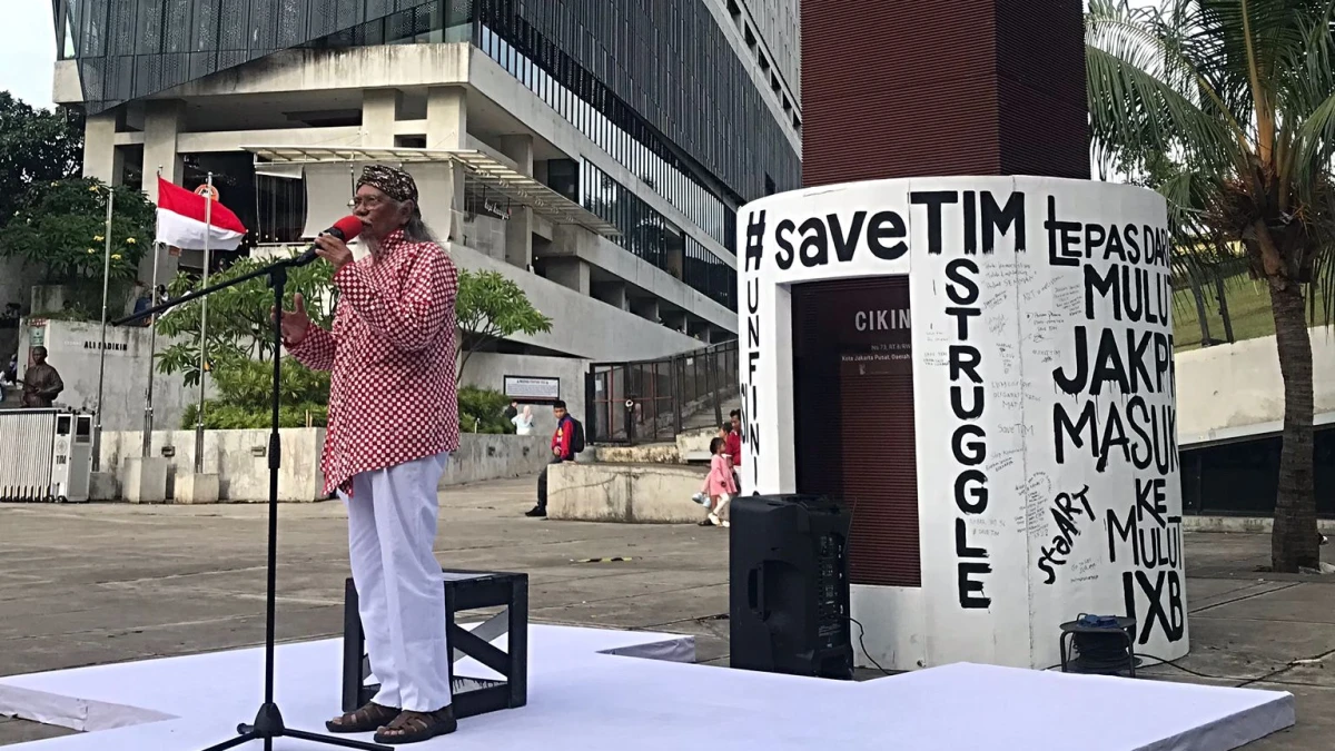 Tolak Komersialisasi, Forum Seniman: Kembalikan Marwah TIM sebagai Ruang Seni