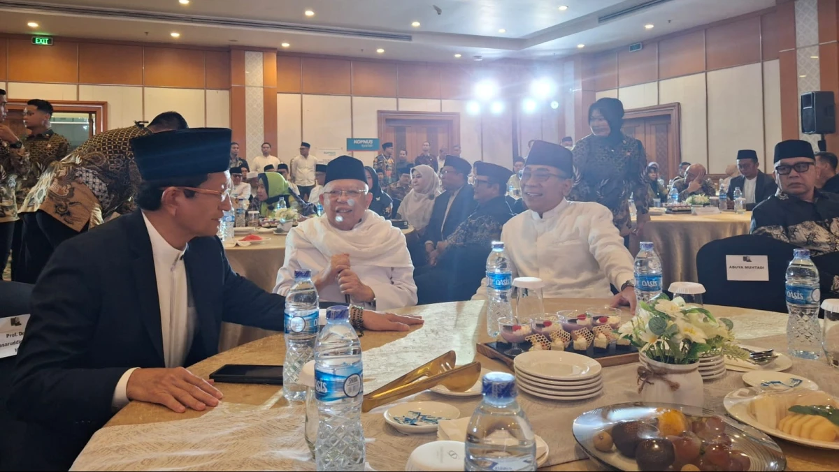 Gus Yahya dan Menag Kompak Hadiri Peluncuran Buku Fikroh Kiai Ma'ruf Amin