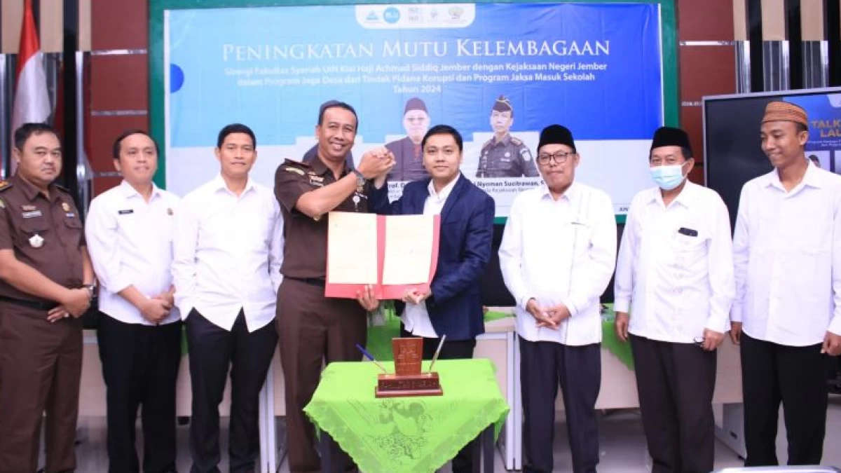 Kerja Sama dengan Kejari Jember, Fakultas Syariah UIN KHAS Giatkan Program Jaga Desa dan Jaksa Masuk Sekolah