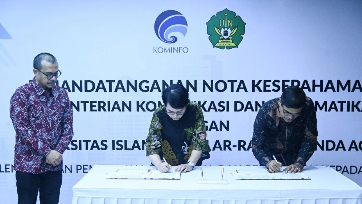 UIN Ar-Raniry Aceh Kerja Sama dengan Kementerian Kominfo untuk Kembangkan Mutu Pendidikan Tinggi