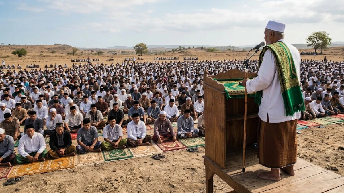 Khutbah Sholat Istisqa': Istighfar dan Tobat Agar Allah Turunkan Hujan Rahmat