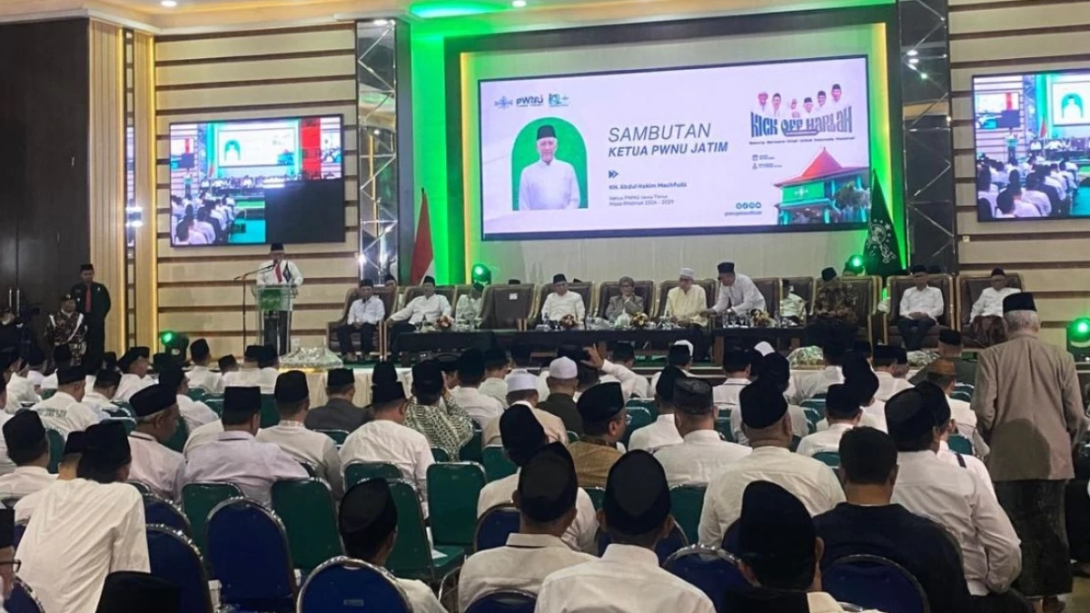 Ratusan Peserta Hadiri Kick Off Harlah Ke-120 NU di Surabaya Jawa Timur