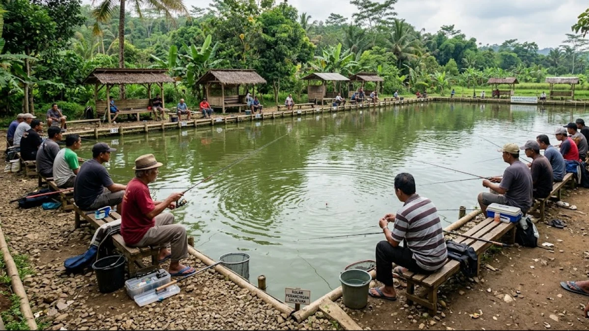 Hukum Mancing di Kolam Pemancingan Sistem Harian