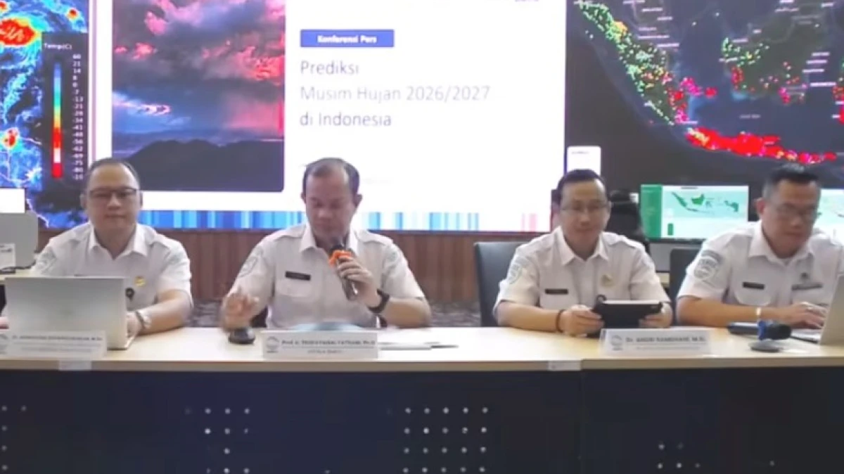 Awal Musim Hujan 2026-2027 Diprediksi Mundur di 61 Persen Wilayah Indonesia