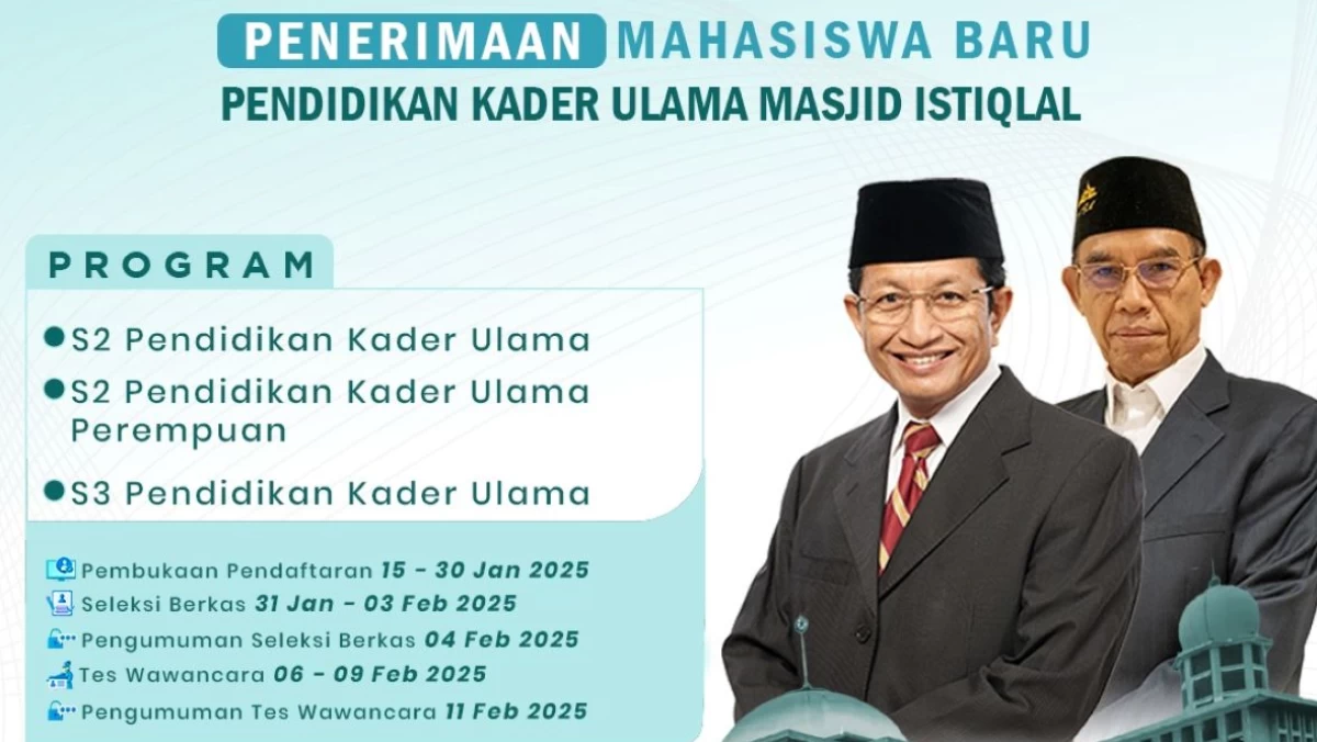 LPDP dan Masjid Istiqlal Sediakan Beasiswa S2-S3 Pendidikan Kader Ulama, Ini Persyaratannya