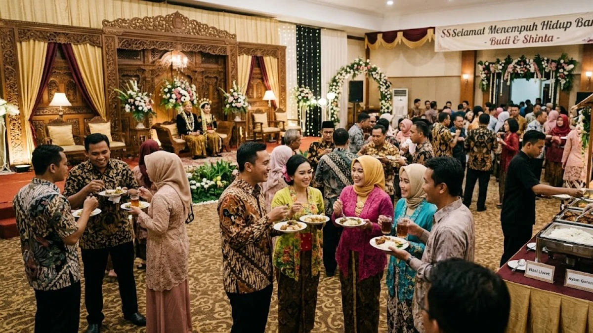 Hukum Makan sambil Berdiri di Pesta Pernikahan