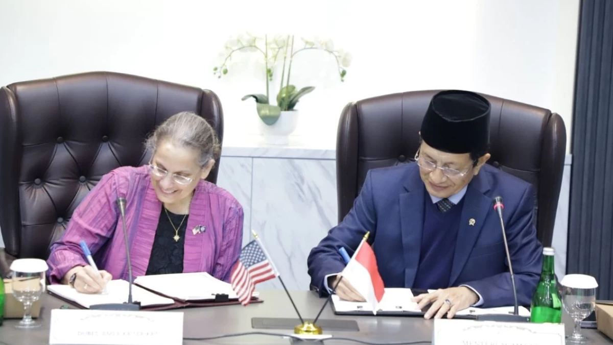 Menag Nasaruddin Umar dan Dubes AS Tandatangani MoU Kerja Sama Perluas Akses Beasiswa