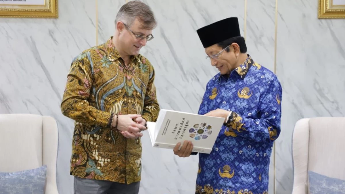 Menag Nasaruddin Umar dan Dubes Ukraina Bahasa Kerja Sama Pertukaran Pelajar