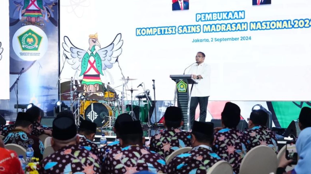 Menag Yaqut Harap Peserta Kompetisi Sains Madrasah 2024 Unggul Intelektual dan Peduli Sesama