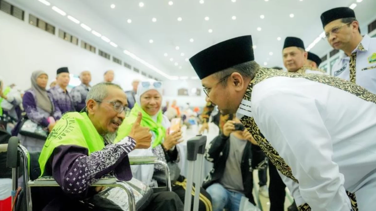 Sambut Kedatangan Jemaah Haji, Menag Doakan Kemabruran