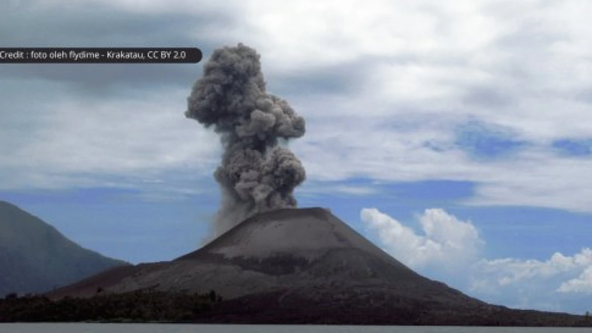 Sejarah Munculnya Anak Krakatau, Gunung Api Muda yang Lahir dari Letusan Dahsyat 1883 di Selat Sunda