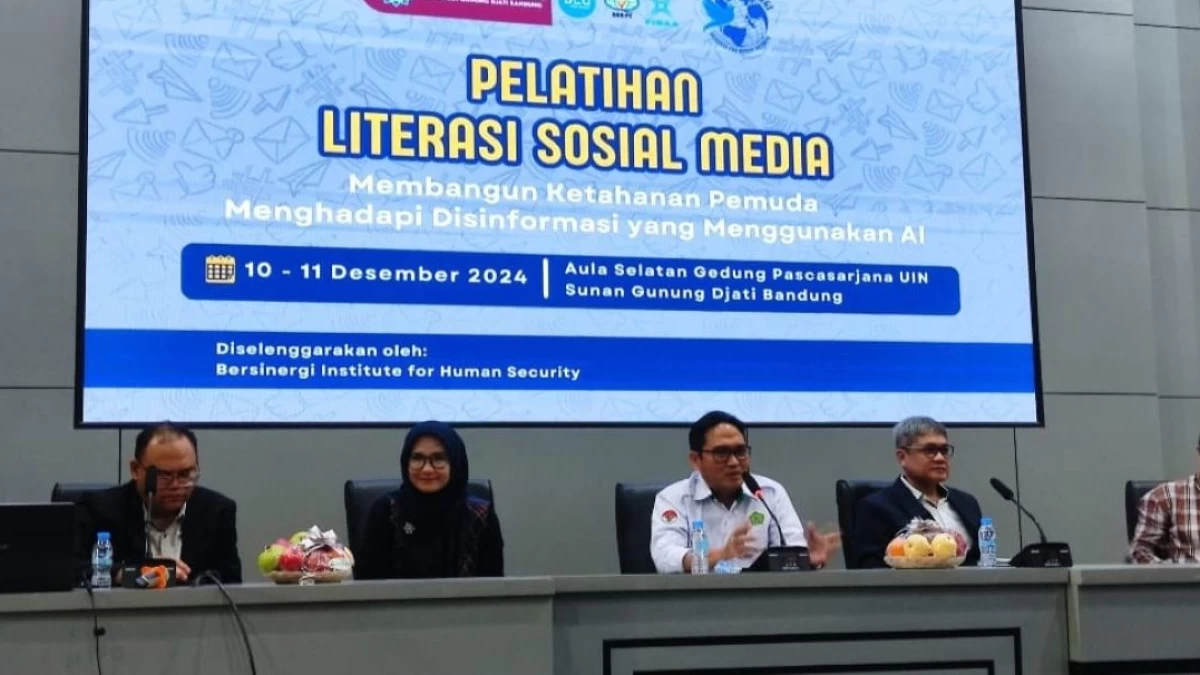 Pelatihan Literasi Medsos di UIN Sunan Gunung Djati; Membangun Ketahanan Pemuda terhadap Disinformasi AI