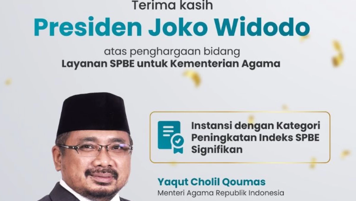 Kemenag Raih Digital Government Award Kategori Instansi dengan Peningkatan SPBE Signifikan