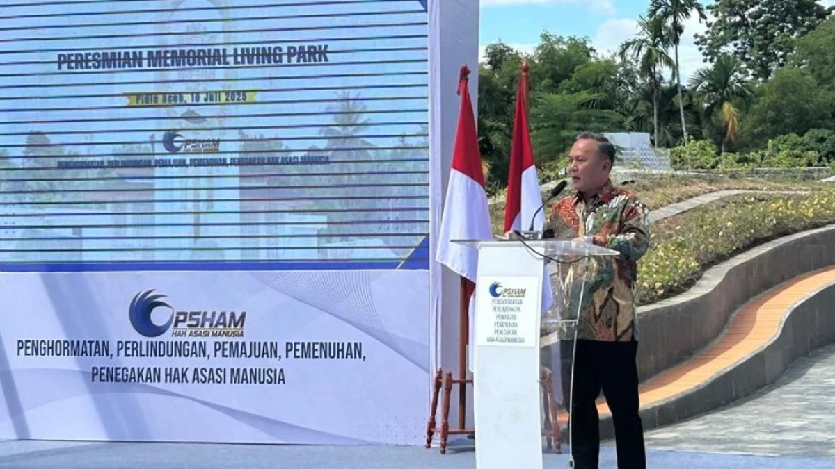 Pemerintah Resmikan Memorial Living Park Aceh, Simbol Pemulihan Korban Pelanggaran HAM