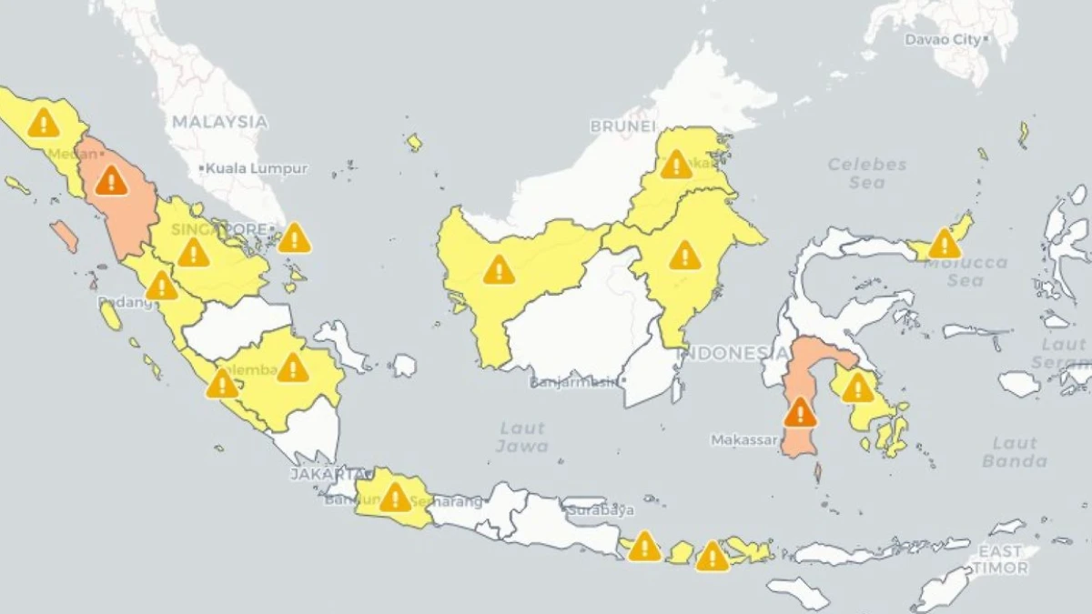 Prediksi BMKG 21 Juli 2026: Sumatera Utara Siaga, Aceh hingga Sulawesi Utara Waspada Cuaca Ekstrem