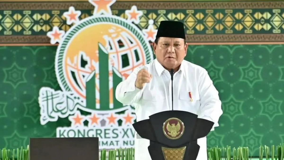 Kelakar Prabowo di Kongres Muslimat NU: Hai Panglima TNI, Anggotamu Kalah dengan TNU