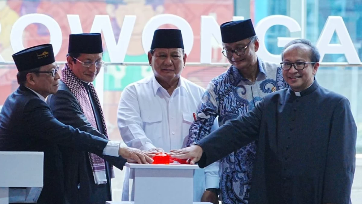 Terowongan Silaturahim Penghubung Masjid Istiqlal dan Gereja Katedral Diresmikan Presiden Prabowo