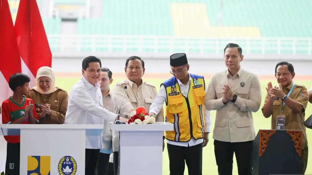 Presiden Prabowo Resmikan Renovasi 17 Stadion, Bertekad Lolos Piala Dunia