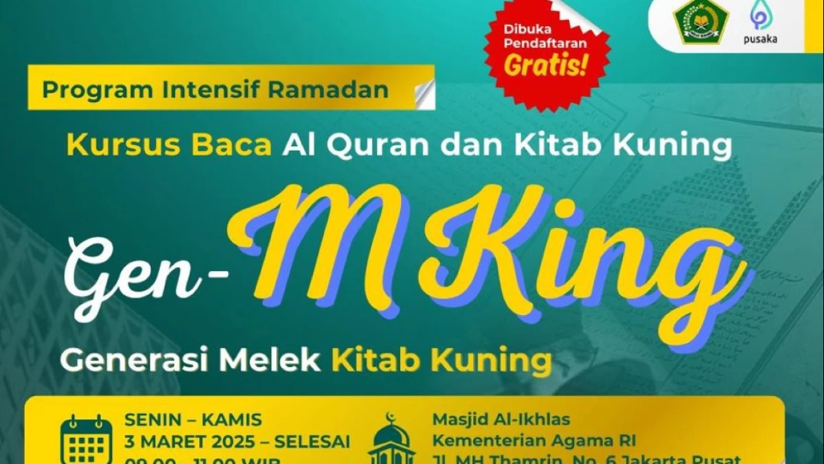 Kemenag Ajak Masyarakat Ikuti Program Cara Baca Al-Qur’an dan Kitab Kuning