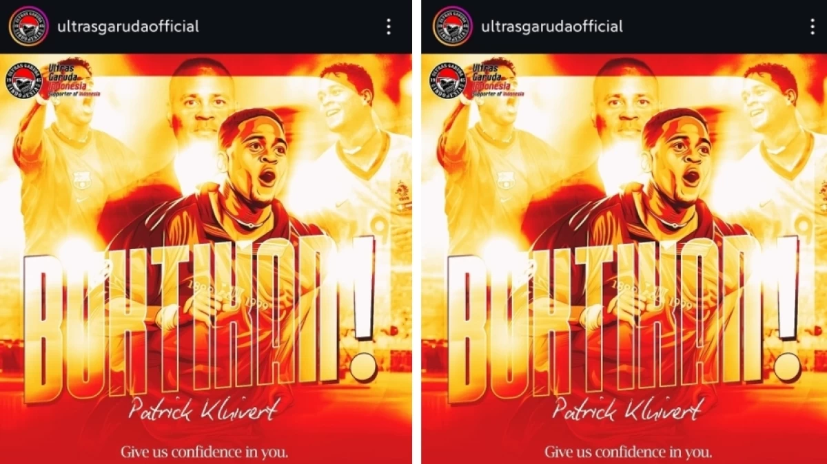Ultras Garuda kepada Kluivert: Kami Tak Peduli dari Mana Anda, Kami Butuh Pembuktian