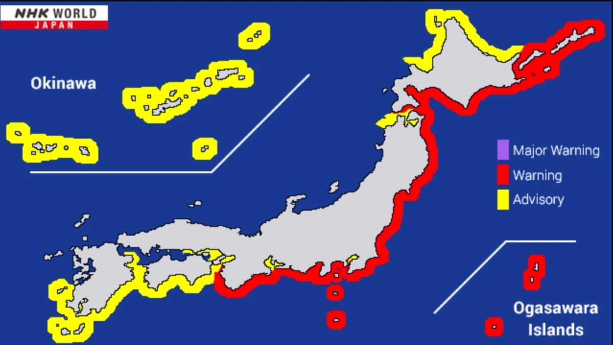 Tsunami 3 Meter Bakal Hantam Jepang Setelah Gempa Berkuatan 8,7 di Laut Rusia