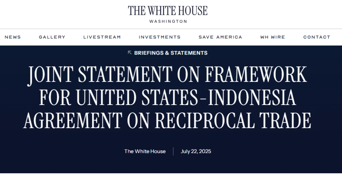 Prabowo dan Trump Teken Perjanjian Timbal Balik dan Perluas Akses Pasar Indonesia-AS
