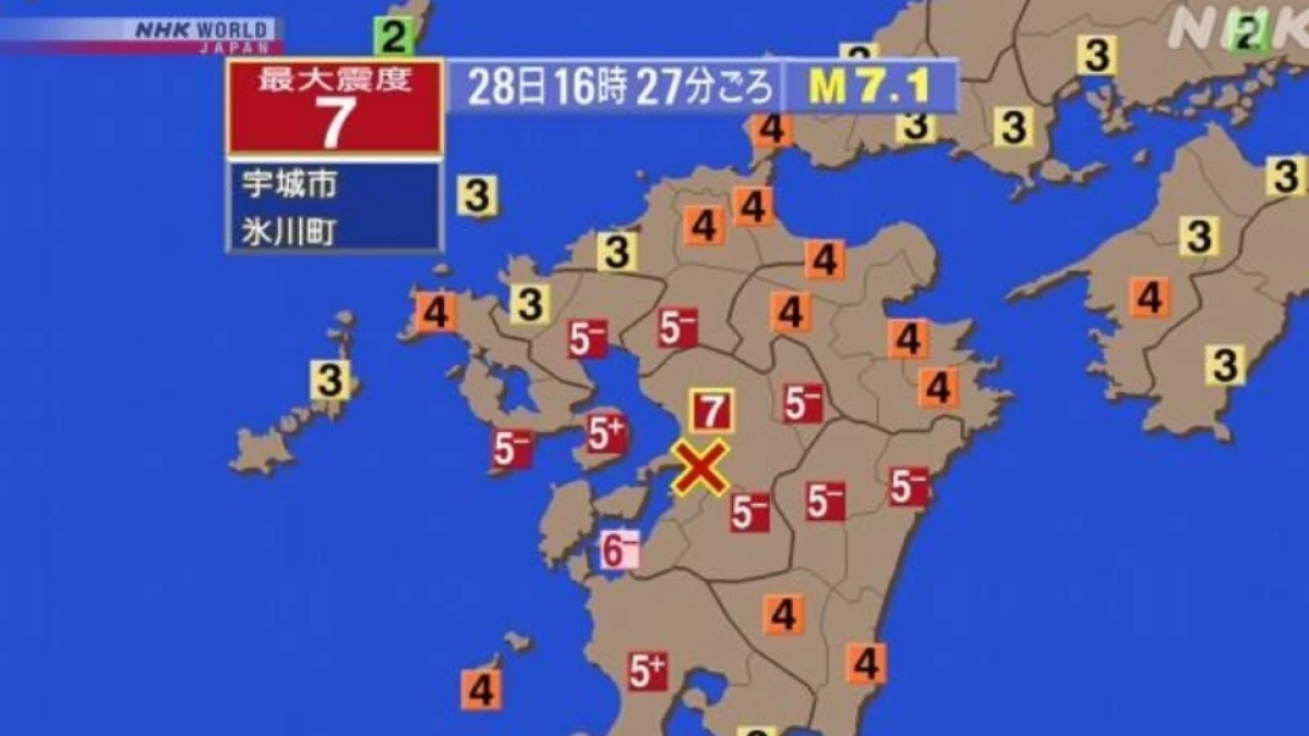 Peringatan Tsunami Jepang Setelah Diguncang Gempa Berkekuatan 7,1