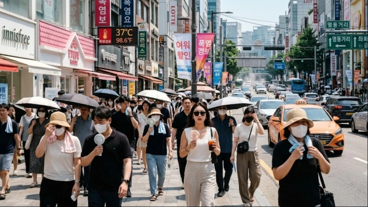 Korsel Alami Suhu Terpanas Sepanjang Sejarah, Tembus 42,5 Derajat Celcius