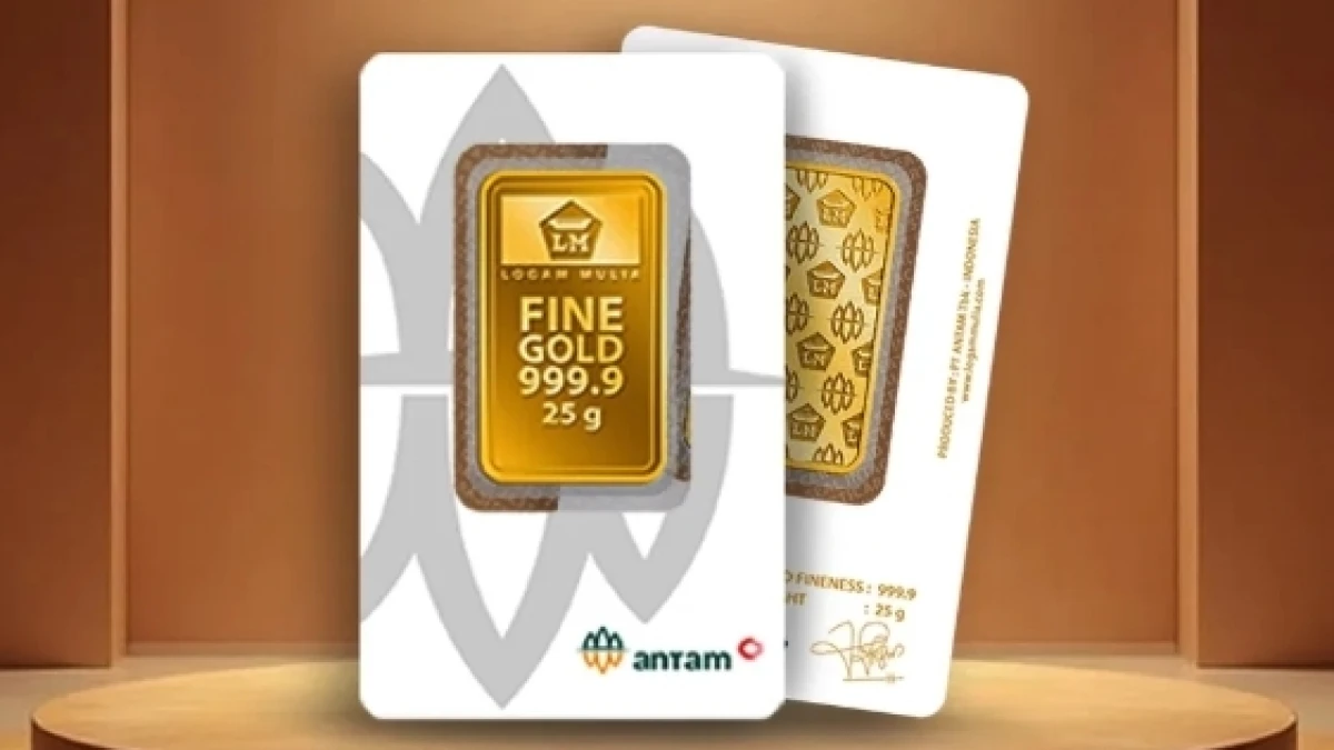 Harga Emas Antam Naik Tipis, Produk Lain Masih Fluktuatif